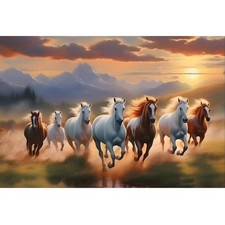 5D Diamond Art Kits for Adults,Diamond Painting Kits for Running Horses,DIY