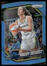 2025 Panini Prizm WNBA Prizms Carolina Blue #50 Maddy Siegrist /125 - BSK