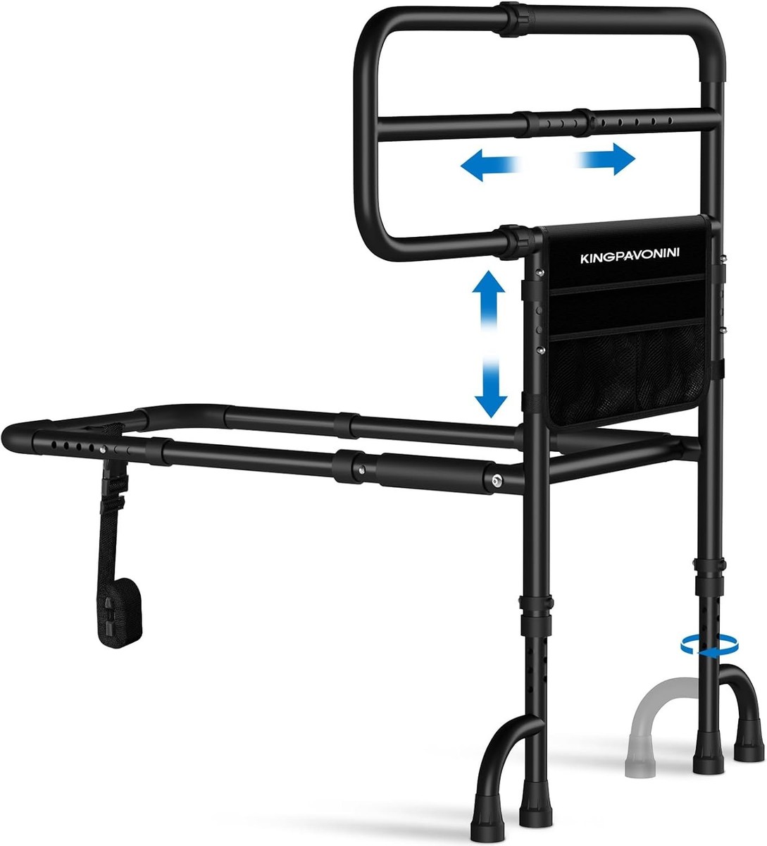 Bed Rails for Elderly Adults~ ASTM-Approved Bed Rails for Seniors w Anti-Wobble