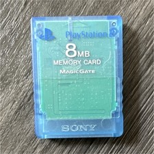 Sony PlayStation 2 8MB MagicGate Memory Card Blue SCPH-10020