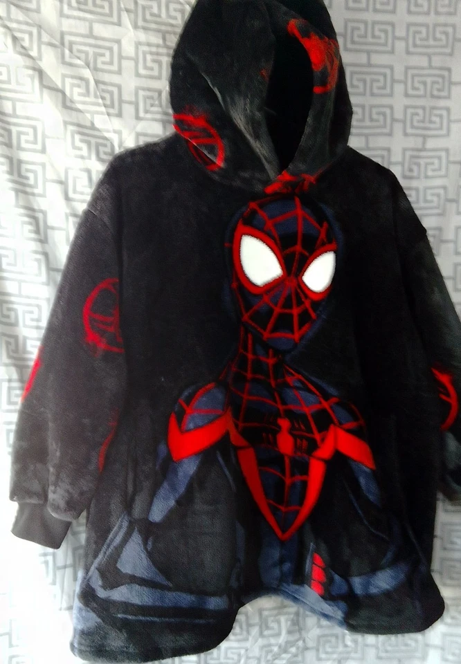 Sudadera con capucha pulóver Marvel Spiderman Miles Morales Flece talla única para la mayoría Foto 2 de 4