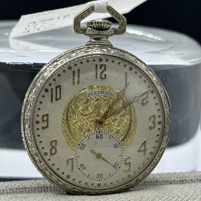 Illinois 21J 3 Positions Wadsworth Case Pocket Watch