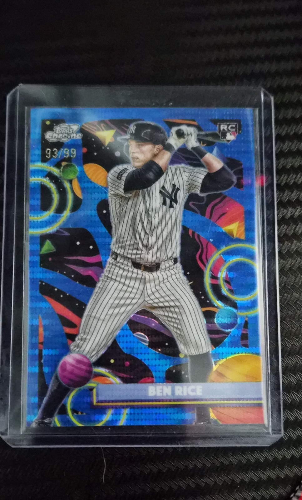 2025 Topps Cosmic Chrome - Ben Rice #174 Blue Moon Refractor /99 (RC)