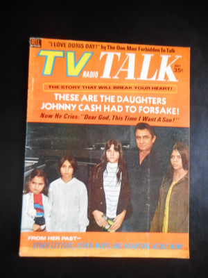TV radio TALK MAGAZINE  MAY 1970-JOHNNY CASH -DORIS DAY- JACKIE KENNEDY
