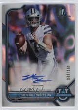 2021-22 Bowman U Chrome Prospect Lava Refractor 42/199 Skylar Thompson Auto 1b30