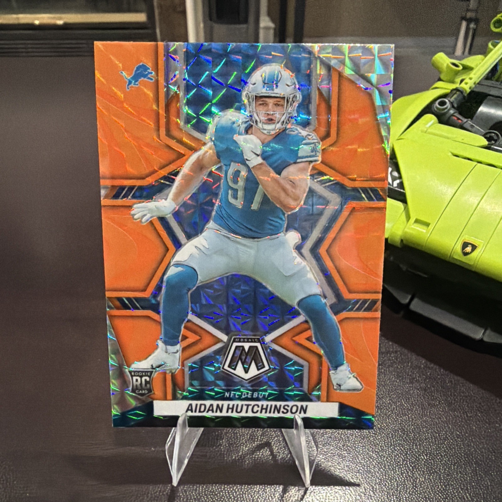 Aidan Hutchinson Panini Mosaic #287 Orange Reactive