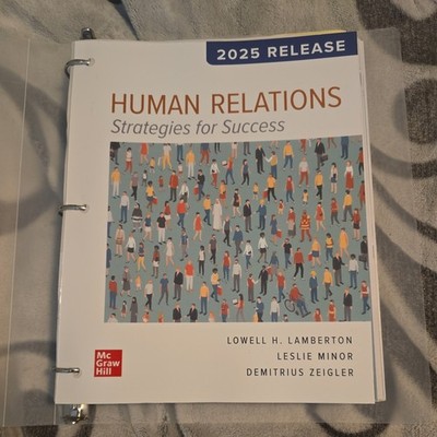 LOOSELEAF FOR HUMAN RELATIONS by Lamberton, Lowell, Minor-Evans, Leslie