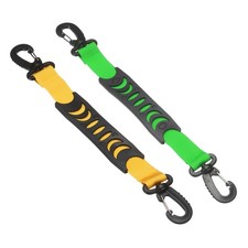 Roller Skate Lifter, Skate Leash with Carrying Handle 2 Pack 13 in Yellow/Green
