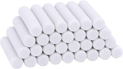 50 PCS White Rubber Eraser Refill 5x25mm Standard Pencil Replacement Sketch