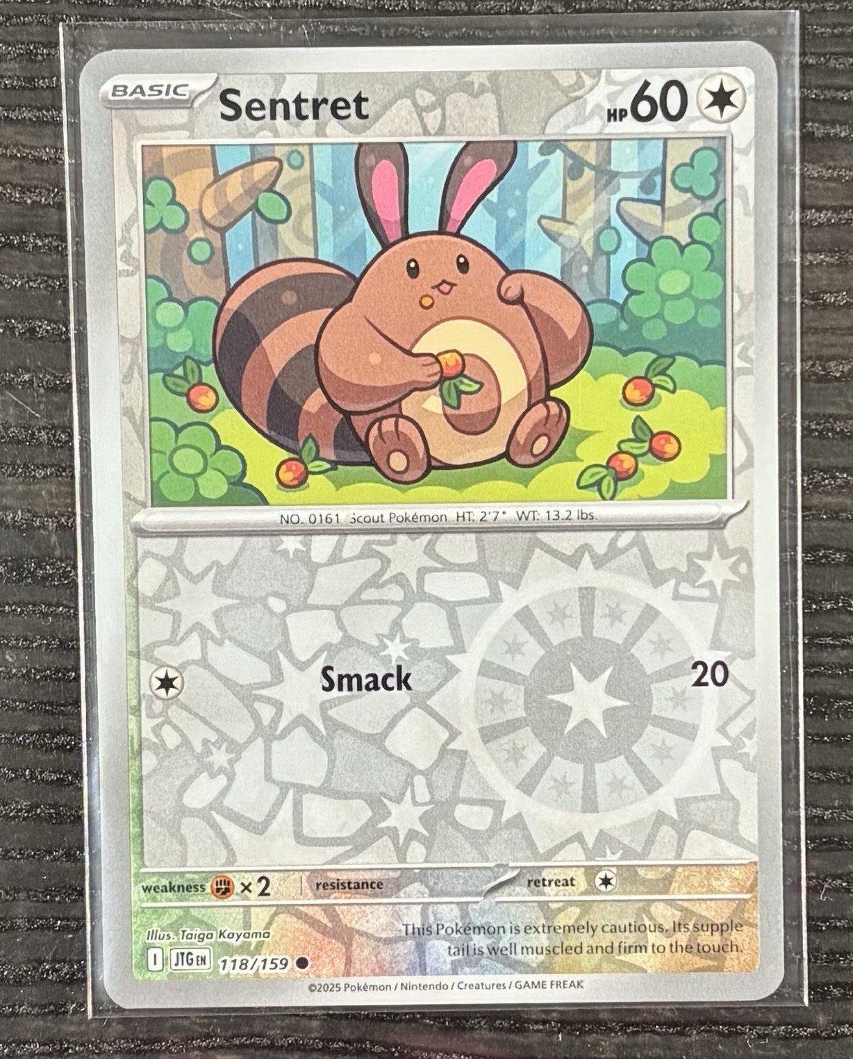 Sentret 118/159 Pokemon SV09: Journey Together Reverse Holo TCG Card