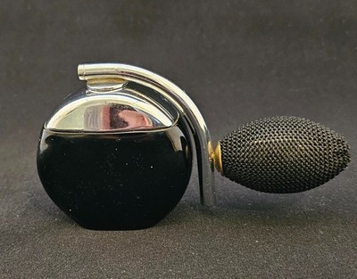 DeVilbiss Perfume Atomizer - Deco style Black w/ Chrome Fittings from 1935