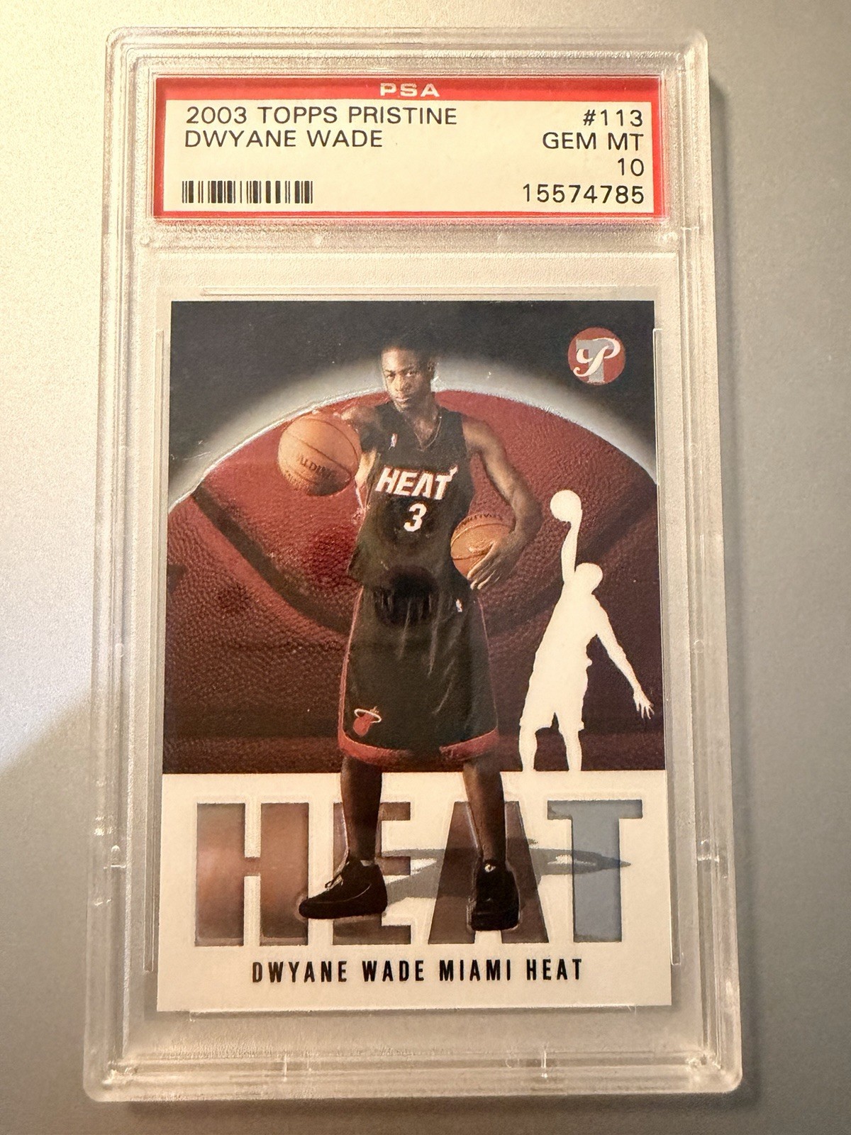 2003-04 Topps Pristine Dwyane Wade #113 (RC) PSA 10