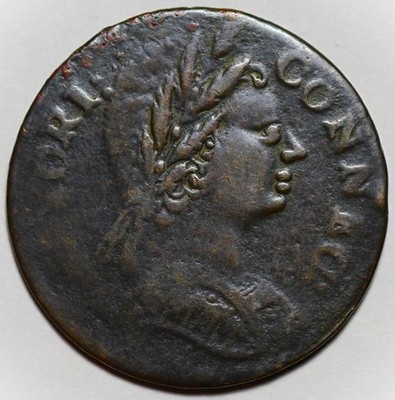 1785 Connecticut Colonial Copper Coin - Bust Right