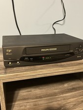 Philips Magnavox 4 Head VCR Plus VRZ242AT22 VHS TESTED No Remote See VIDEO
