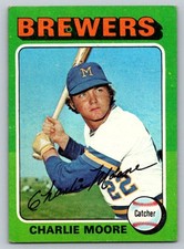 1975 Topps Baseball #636 Charlie Moore Brewers