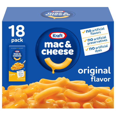 Kraft Original Macaroni and Cheese Dinner (7.25 oz., 18 pk.) Great Price