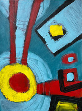 Modern Abstract Expressionists Painting | 12x16 Acrylic on Canvas