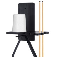 Wall Mounted Pool Chalk Holder, Solid Wood 5-Groove Cone Design, Billiard Tab...