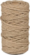 Perkhomy 4Mm Jute Rope 120 Feet Twisted Heavy Duty and Thick Twine Rope for Cat