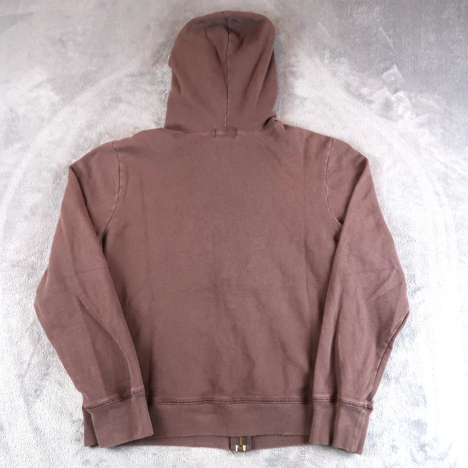 Sudadera con Capucha Y2K Antigua Azul Marino Marrón Cremallera Mujer Talla XL Monloeville Foto 2 de 4