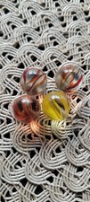Lot Of 4- 8 Vein Cats Eye Vintage Marbles