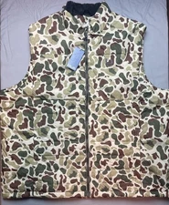 HUK NEW Men's Size 3XL Insulated Utility Vest Camouflage MSRP $120.00 H4000186