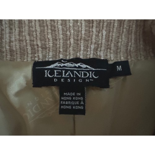 ICELANDIC DESIGN Vintage Cardigan Pullover Jacke Gr. M Patchwork Wollmischung gefüttert - Bild 3 von 12