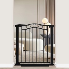 Fairy Baby 29.53"-32.28" Wide Baby Gate with Door, Walk Through Baby Gates fo...