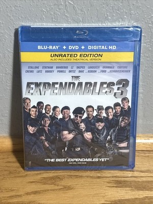 The Expendables 3 Unrated (Blu-ray + DVD) - Movie - Buy 2 Get 1 Free - New!