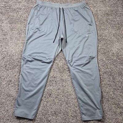 Nike Jogger Pants Mens XXL 2XL Gray Running Phenom Elite Zip Pocket DQ4740-084