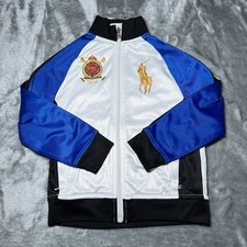 Polo Ralph Lauren Jacket Boys Size 6 Full Zip Big Pony Blue White
