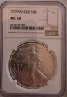 1999 MS68 American Silver Eagle NGC Graded