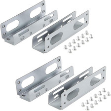 2 Pack HDD Hard Drive Metal Mounting Bracket Adapter, Convert Any 3.5 in HDD