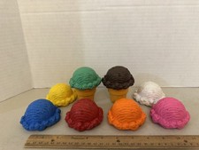 Ice Cream Cone Stacking Toy to Learn Colors,, Silicone Play Ice Cream