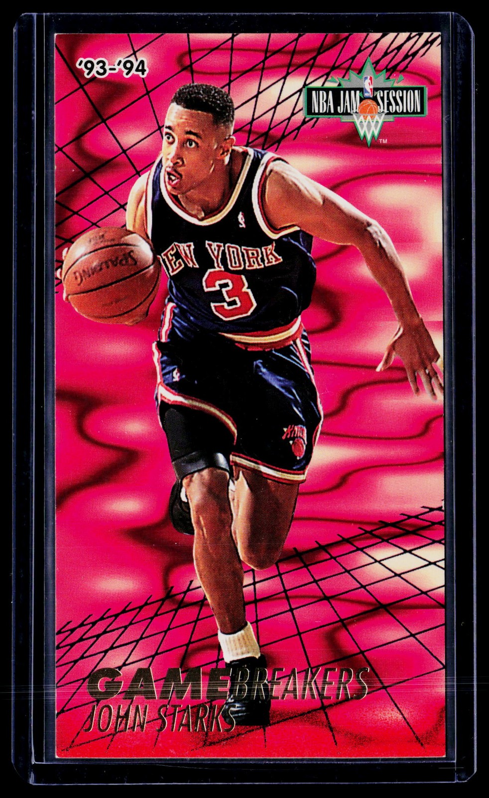 1993-94 Jam Session #7 John Starks Gamebreakers Tall Card