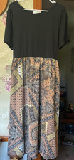 NEW W/TAG $69 Kouevzo Dress SIZE 26 PLUS SZ STRETCH ATTACHED BELT SHORT SLEEVED