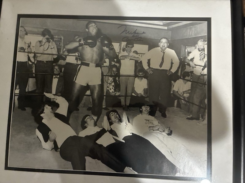 Muhammad Ali Signed Photo with the Beatles