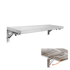SWOTCATER Folding Concession Shelf 36" x 12", Stainless 12"x36", 1 Piece