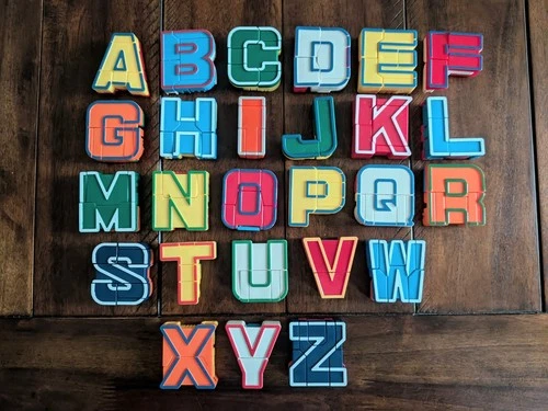 ALPHA-BOTS Complete Set Of 26 Transforming Alphabet Letters Lakeshore Alpha Bots