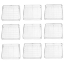  10 Pcs Empty Petri Dishes with Lids Cell Culture Chemistry Plates