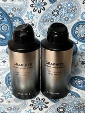 SET OF 2 NEW Bath Body Works Men's Graphite Body Spray ,3.7 oz