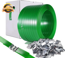 Packaging Strapping, Pallet Straps, Banding Strap 5/8" X 1500 Ft X 0.035" PET P