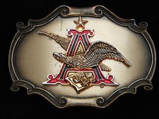 QD11132 VINTAGE 1978 ANHEUSER-BUSCH BEER BREWING COMPANY BELT BUCKLE