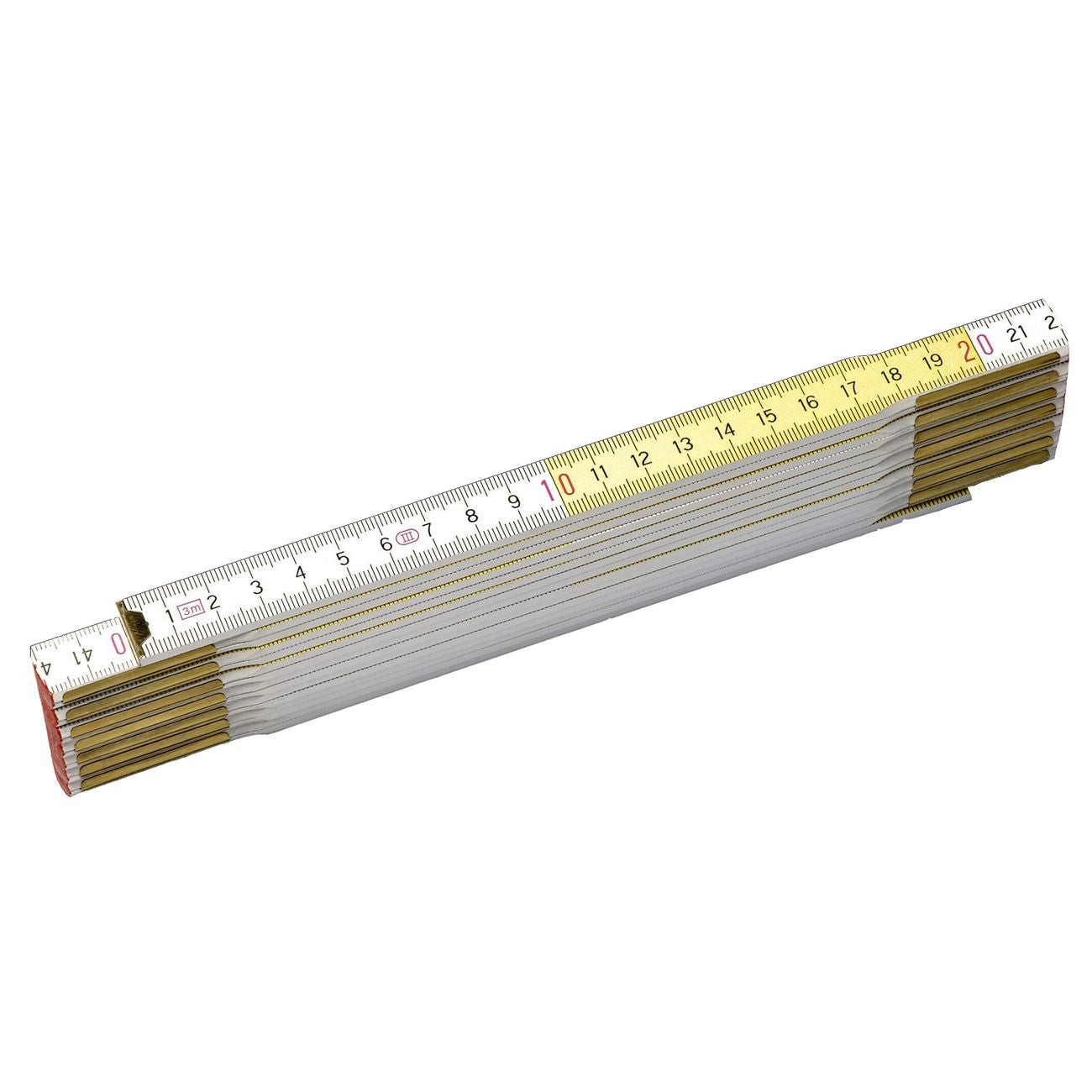 ST doppio metro bianco giallo spessore 3 mm - 10 pz - STANLEY