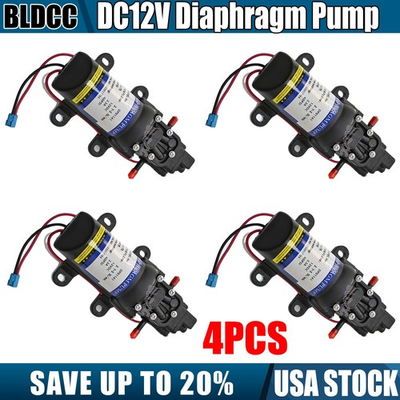 #ad 4PCS DC12V 2.5A 2.5L M 30W High Pressure 60PSI 12VDC Mini Diaphragm Booster Pump $69.99