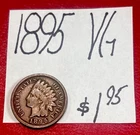 1895  Indian Head Cent Penny (VG) Very Good Condition! ENN Coins