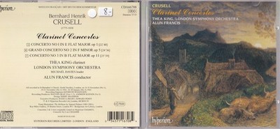 Crusell   Clarinet Concertos CD Hyperion