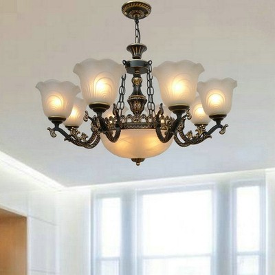 Living Room Pendant Lamp Chandelier Vintage Lights Dining Room Villa Bedroom