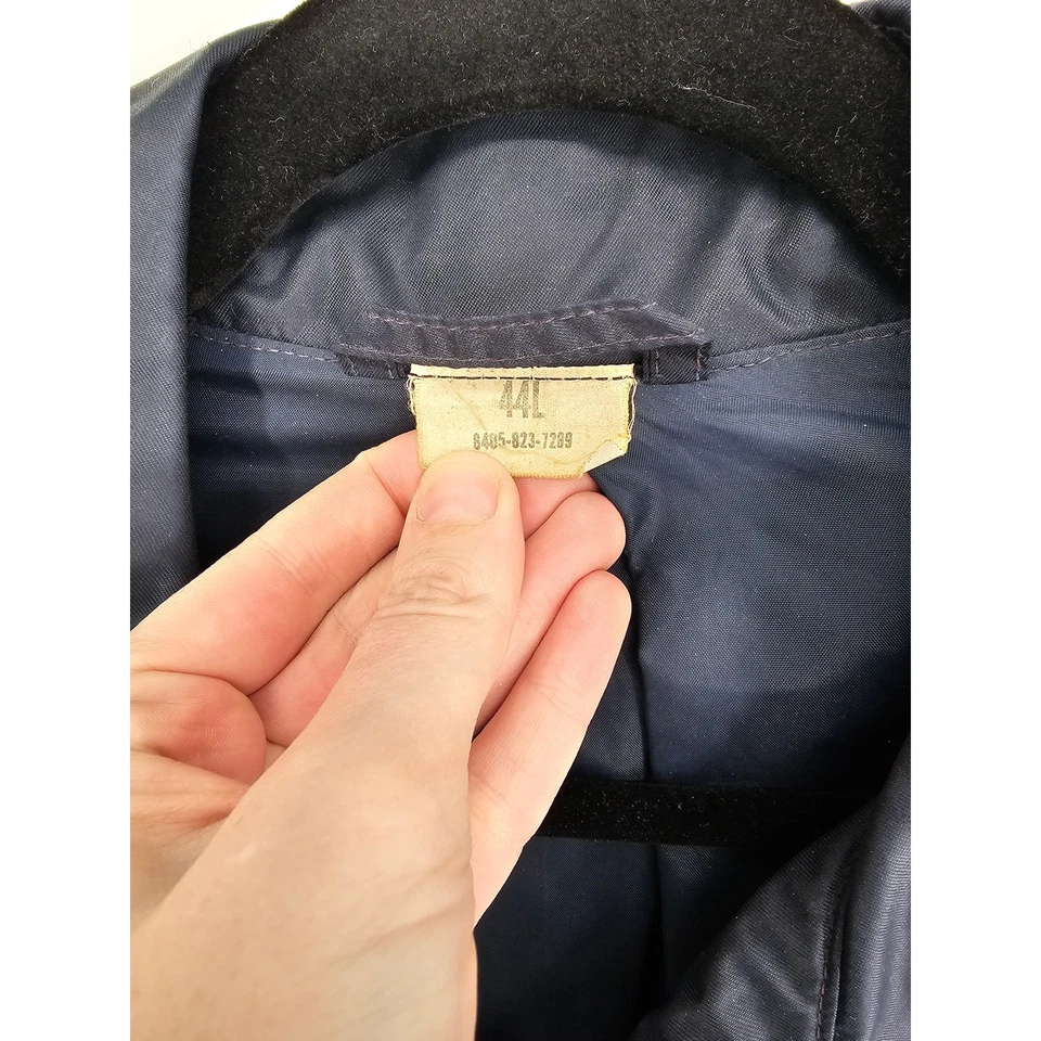 Jaqueta masculina Air Force manga longa com colarinho proteção contra chuva tamanho 44L - Imagem 3 de 4