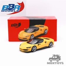 BBR 1:64 296 GTB Giallo Modena Yellow Diecast Model Car